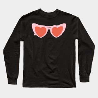 heart eye sunglasses Long Sleeve T-Shirt